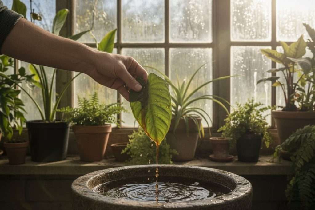 Faut-il rincer le savon noir sur les plantes ?