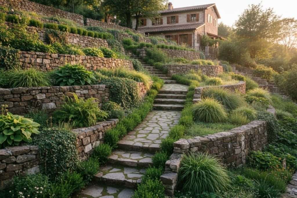 Jardin en restanque : aménagement et entretien sans efforts