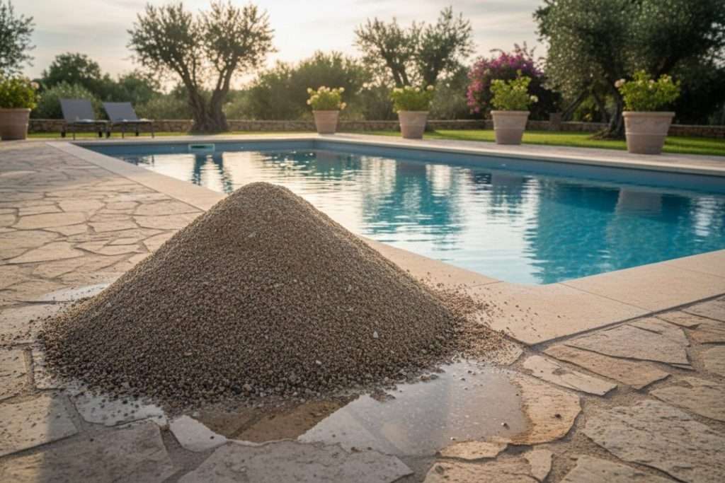 Que faire du sable de filtre piscine usagé ?