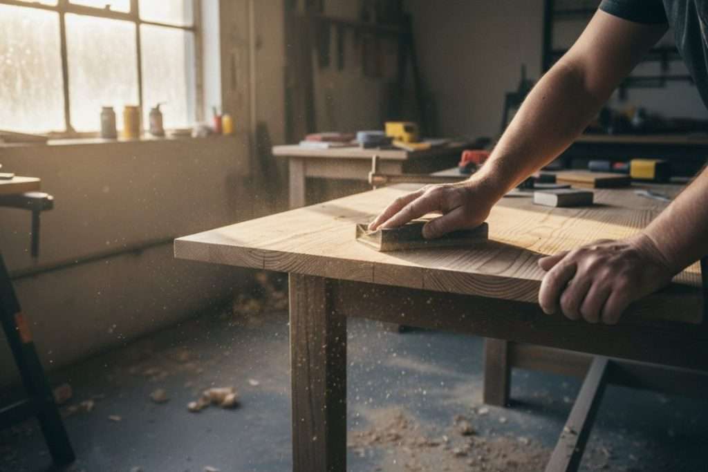 Sabler un meuble en bois : guide pratique étape par étape