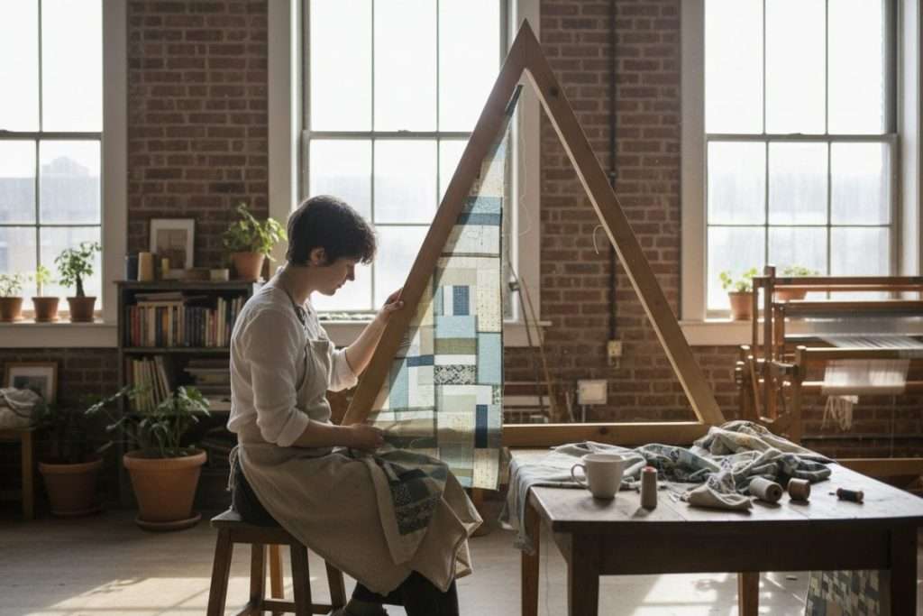 Fabriquer un rideau pour fenêtre triangle